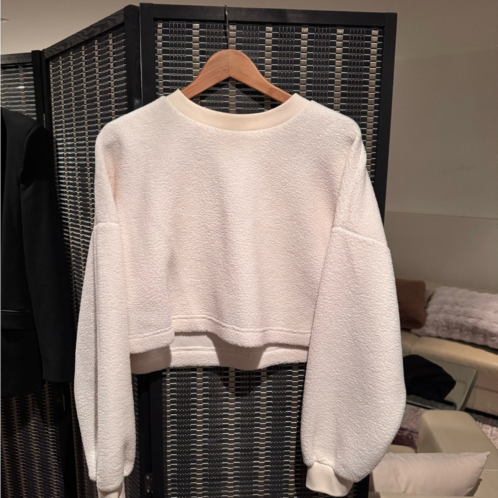 Cozy White Cropped Sweater